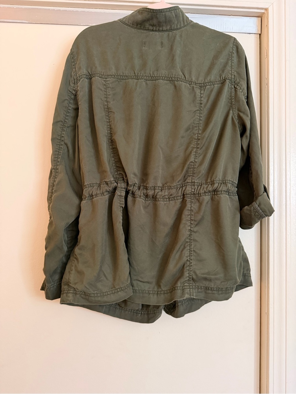 Loft plus Olive Green Utility Jacket with Drawstring Waist - Picture 3 of 4